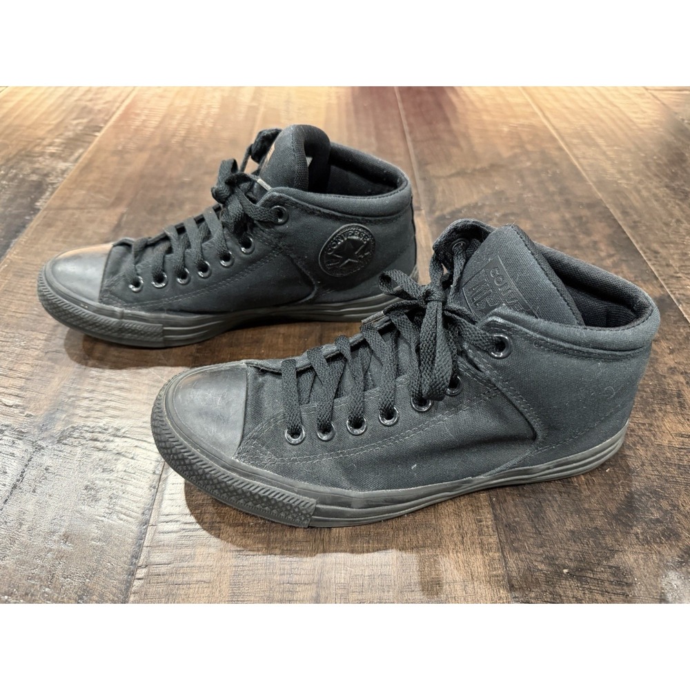 Converse Chuck Taylor High Street Black Monochrome Mid M 7.5‎ W 9.5